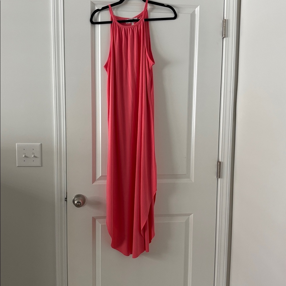 Double Zero Vibrant Pink Maxi Dress